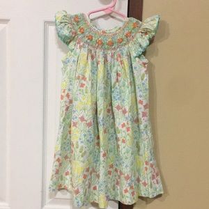 Shrimp and Grits Kids smocked bishop dress